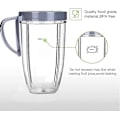 Miniatyrbillede 3 af 4: Juicer tilbehør 1 stk. 32oz Blender kopbeholdere + 600w krydsblad reservedele Mixer Smoothie kop dele kit（24OZ）