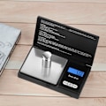 Miniatyrbillede 1 af 5: 1 stk. sort præcisionsvægt 500g/0,01g lille gramskala med LCD-di