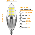 Miniatyrbillede 2 af 5: LED Candelabra Pære, Ikke-Dæmpbar, 100 Watt Equivalent, 12W LED