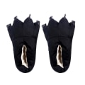 Miniatyrbillede 3 af 4: Unisex hjemmesko Monster Claw Nyhed Plys Pote Varm Blød Bomuld Dyr Fantasy Cosplay Kostume Sko Efterår Vinter Indendørs（L Sort）