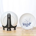 Miniatyrbild 2 av 2: 12-delad samling tallriksställ konstverk stativ förvaring hållare hopfällbar tallrikshållare tillbehör, 10 cm
