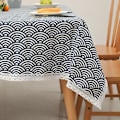 Miniatyrbild 3 av 4: Rektangulära Tvättbara Dukar För Tableprint Rektangulär Bordsduk För Kök Matsal Linne Thanksgiving, Jul, Bröllop, Bordsduk Höstdekor(