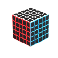Miniatyrbilde 1 av 3: Magisk kube 5. orden 5x5x5 karbonfibersticker Speed Cube, superrask og jevn magisk kube for barn og voksne