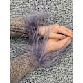 Miniatyrbillede 5 af 5: 2 damefjer-armbåndstilbehør, velegnet til fester og bryllupper, søde, fluffy armbåndstilbehør til at klappe på håndleddet, himmelblå