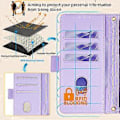 Miniatyrbild 4 av 5: Plånboksfodral för LG K52 RFID-skydd PU Läder Crossbody Telefonfodral Style F