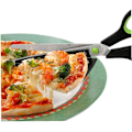 Miniatyrbillede 2 af 5: Pizzasaks, rustfrit køkkensaks med aftagelig pizzaspade