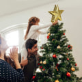 Miniatyrbilde 3 av 5: (Gull) Lysende juletretoppere med LED roterende snøfnuggprosjekt