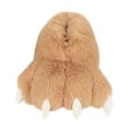 Miniatyrbild 2 av 5: 2 st Björntass Tofflor Dam Djurtassar Plyschtofflor Söta Halkfria Tecknade Inomhus Hemtofflor Varma Husskor för Sovrum (Camel) Camel