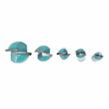 Miniatyrbillede 3 af 5: 5 stk. 6mm skaft router core box bits CNC rund rillefræsning