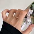 Miniatyrbillede 6 af 6: Enkel perle ring, 2 stk. pigering, justerbar