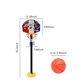Miniatyrbillede 2 af 5: Børns basketballkurv og stativ justerbar højde, netboldpumpe bærbar basketball indendørs udendørs aktivitetssport