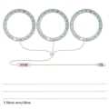 Miniatyrbilde 8 av 8: 3 Ringe, plantelampe 1-4 ringlys hode, full spektrum, dimbar,