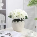 Miniatyrbillede 3 af 4: Kunstig hortensia, hvid hortensia buket, bruges til bryllup
