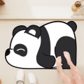 Miniatyrbillede 3 af 5: Blød diatoméjord toiletdør panda gulvmåtte 50 * 80cm, ba
