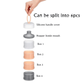 Miniatyrbillede 3 af 5: 2 stk. Baby Mælkepulver Dispenser 480ml Twist-lock Stable On-the-go Bpa Fri Mælkepulver Dispenser Snack Opbevaring