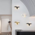 Miniatyrbillede 4 af 5: 1 stk. Moderne LED-væglampe i form af en flyvende fugl til soveværelse, stue