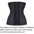 Miniatyrbillede 5 af 5: Femme Bustier Latex Korset Slankende Taljetræner Mavefladende