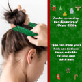 Miniatyrbilde 2 av 5: 4 stk. jule scrunchie stor størrelse søt elastisk scrunchie hode