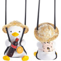 Miniatyrbillede 1 af 5: Swing Duck Bilophæng Ornament Sød Swing Duck Bil Vedhæng Swing