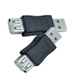 Pikkukuva 3 / 5: USB2.0 naaras-naaras adapteri kaksois päällä uros-uros USB uros-naaras adapterilla