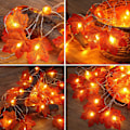 Miniatyrbild 3 av 5: Höstdekor 20ft 40 LED Lönnlöv Höstdekorationer för Hem, Thanksgiving Jul Halloween Ljusslingor, Vattentät Dekor för Hem Inomhus Utomhus