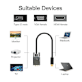 Pikkukuva 4 / 5: Usb-C - Vga-kaapeli, Usb Type-c - Vga-kaapeli [thunderbolt 3] (90 cm)