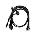 Pikkukuva 1 / 5: Ulkoinen SFF8654(8i) - 2xSFF8639 NVME Datapalvelinkaapeli Kotelon liittimet 12/24Gbps Lähetyskaapeli palvelimille