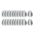 Miniatyrbillede 1 af 5: Fiskeskeer Spinner - Spinner Fiskeskeer til Agn Fremstilling Fiskegrej DIY Fisketilbehør 20 STK (SølvB) Silver B
