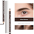 Miniatyrbillede 2 af 5: 12 stk./pakke øjenbrynsblyanter eyeliners, mat vandtæt øjenbrynsblyant langtidsholdbar eyeliner øjenmakeup（mørkebrun）