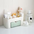 Miniatyrbillede 3 af 7: Skrivebordsmakeup opbevaringsboks med skuffe, velegnet til soveværelser og kontorer, grøn