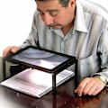 Miniatyrbild 1 av 5: Full Page Reading Magnifier Large Handheld Rectangular Magnifying