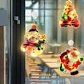 Miniatyrbilde 4 av 5: Set med 3 LED julelys med sugekopp, julevindu sugekopp