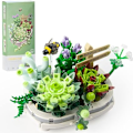 Miniatyrbillede 1 af 4: 1 stk. Mini Succulent Bonsai Byggesæt, Sukkulente Planter B