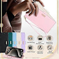 Miniatyrbillede 5 af 5: Til LG K52 Wallet Case RFID-blokering PU Læder Crossbody Telefonpung Cover Style C