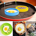 Miniatyrbild 5 av 5: Pannkaksmått, stekt äggform silikon, 4-pack runda non-stick stekta äggformar