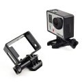 Miniatyrbillede 1 af 2: Sort Standardramme Grænsehusmonteringshus Til Gopro Hero 3 Hero 3+ Hero 4