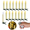 Miniatyrbild 1 av 5: 20 st LED julgransljus med avtagbar fjärrkontrollsklämma, Multi