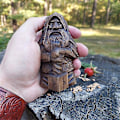 Miniatyrbild 2 av 5: Odin Thortyr Nordisk Hednisk Staty Retro Harts Kunsthåndværk Personlig Skrivebordsornament C