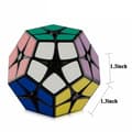 Miniatyrbilde 2 av 2: 2x2 Megaminx Speed Cube Glatt Pentagonal Dodekaeder Puslespillkube Svart