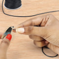 Miniatyrbilde 5 av 5: 80m/spole 2mm sort sateng sort nylon snor for armbåndlaging, J