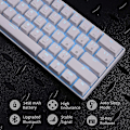 Miniatyrbild 5 av 5: Rk Royal Kludge Rk61 Trådlöst 60% Mekaniskt Tangentbord, 61 Tangenter Bluetooth Mekaniskt Tangentbord, Kompakt SpelTangentbord Med Programmerbar Programvara (hot-