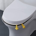 Pikkukuva 6 / 6: Vaaleanpunaiset wc-istuimen pehmusteet, sarjakuva wc-istuimen kannet
