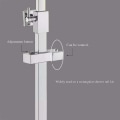 Miniatyrbilde 5 av 5: Skyvbar dusjhodeholder for skinne - 18 x 30 mm - Rektangulær, firkantet utskiftbar hånddusjholder, ABS krom dusjhodeholder for bad
