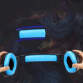 Miniatyrbilde 5 av 6: Gaming headset Blå LED-belysning Variabelt hodebånd