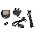 Miniatyrbillede 2 af 5: Cykelkode tabel, cykelhastighedsmåler speedometer odometer, med 14 funktioner, vandtæt LCD-skærm, sort