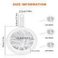 Miniatyrbillede 3 af 5: Madfilter 3 stk 100/200/400 Mesh, Køkken Ultra Fint Mesh Si, 15cm Diameter, Ultra-fint Mesh Si, Slag