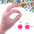 Miniatyrbilde 3 av 5: Ponnyperler for armbåndlaging 24 farger plastperler for DIY armbånd