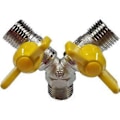 Miniatyrbillede 1 af 5: Slangekobling Gas Hane Dobbelt Messing Slangesplitter - 2 Vejs A