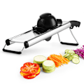 Miniatyrbillede 3 af 5: Justerbar  Slicer Manuel Rustfrit Stål Klinge Grøntsag Kartoffel