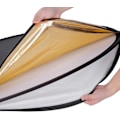 Miniatyrbillede 2 af 5: 5 i 1 Reflektor 32 tommer 80cm bærbar Gennemskinnelig, Sølv, Guld,